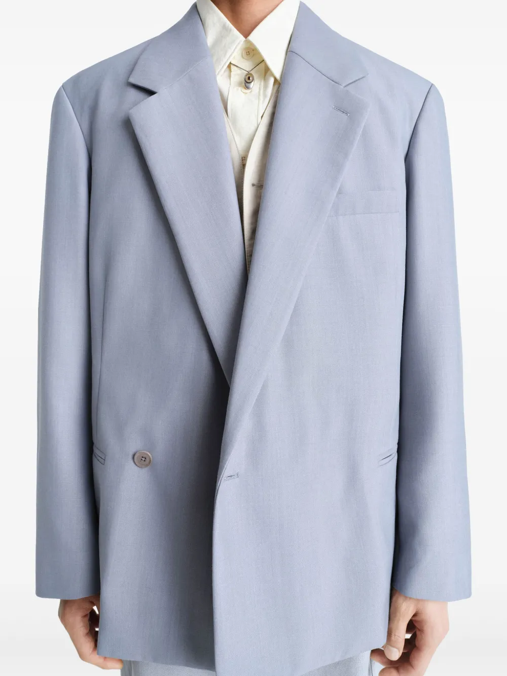 LEMAIRE Blazer met dubbele rij knopen Grijs