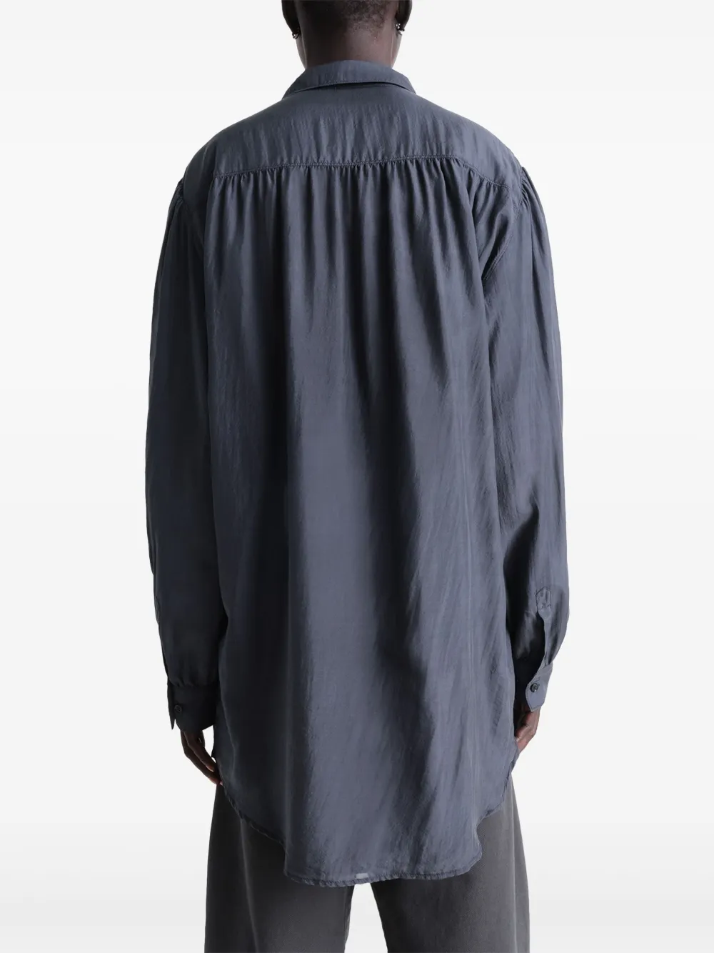 LEMAIRE Blouse met puntkraag Grijs