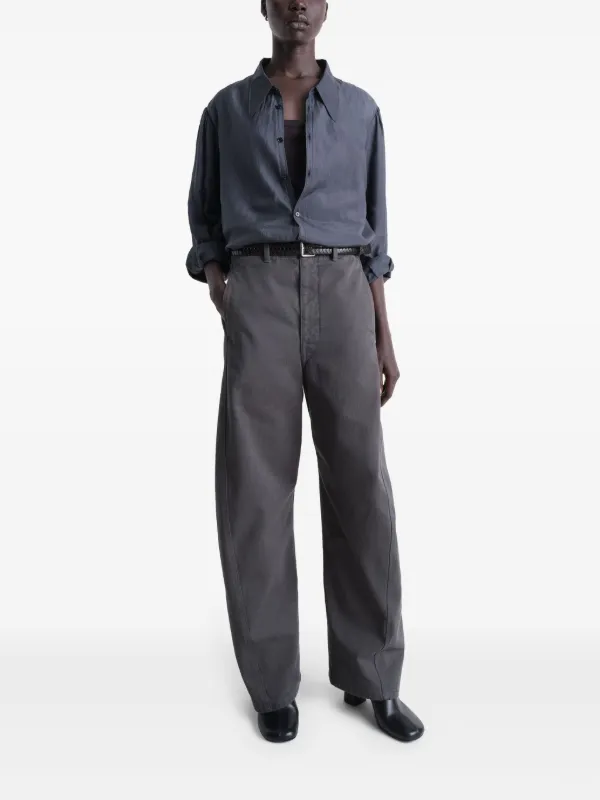 LEMAIRE ポインテッドカラー シャツ | グレー | FARFETCH JP