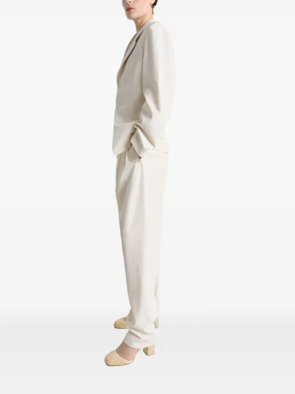 【関税込み】LEMAIRE オフホワイト フィット シングルジャケット LEMAIRE シングルジャケット | ホワイト | FARFETCH JP