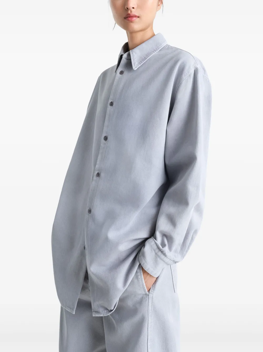 LEMAIRE Ruimvallende blouse Grijs