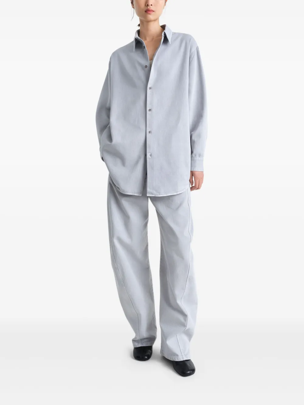 LEMAIRE Ruimvallende blouse - Grijs