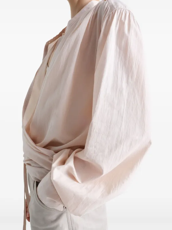 Pink Fitted Shirt by LEMAIRE on Sale