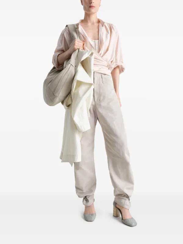 LEMAIRE Wrap Blouse | Pink | FARFETCH