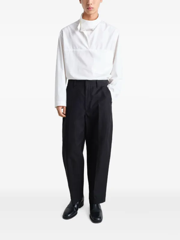 数々の賞を受賞 Chinos loose-fit LEMAIRE | FARFETCH | Black パンツ