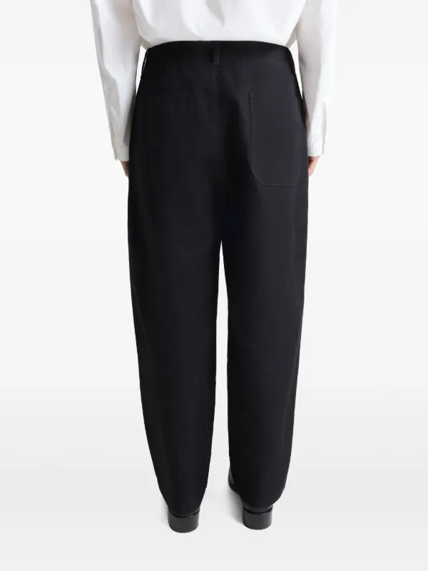 2025新作モデル LEMAIRE loose-fit FARFETCH | Black | Chinos パンツ