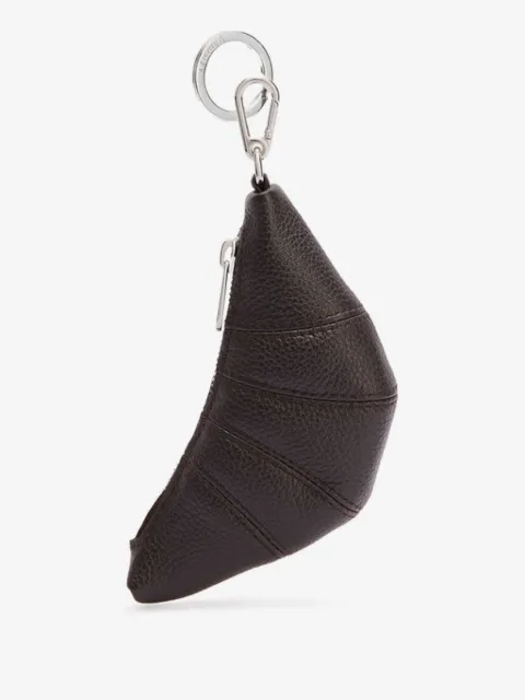 LEMAIRE mini Croissant keyring in leather