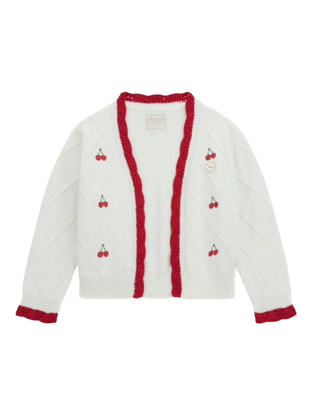 guess kids Cherry cardigan | White | Image 1