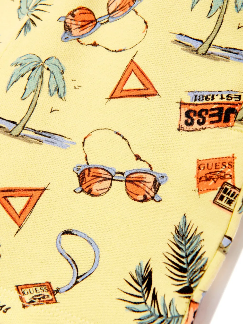guess kids Shorts met grafische print Geel
