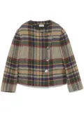Valentino Garavani Pre-Owned 1980s checked jacket - Green