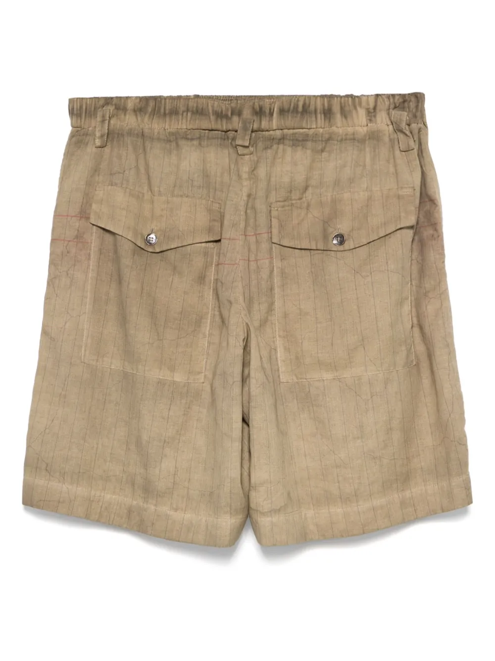 Masnada Gestreepte shorts - Beige