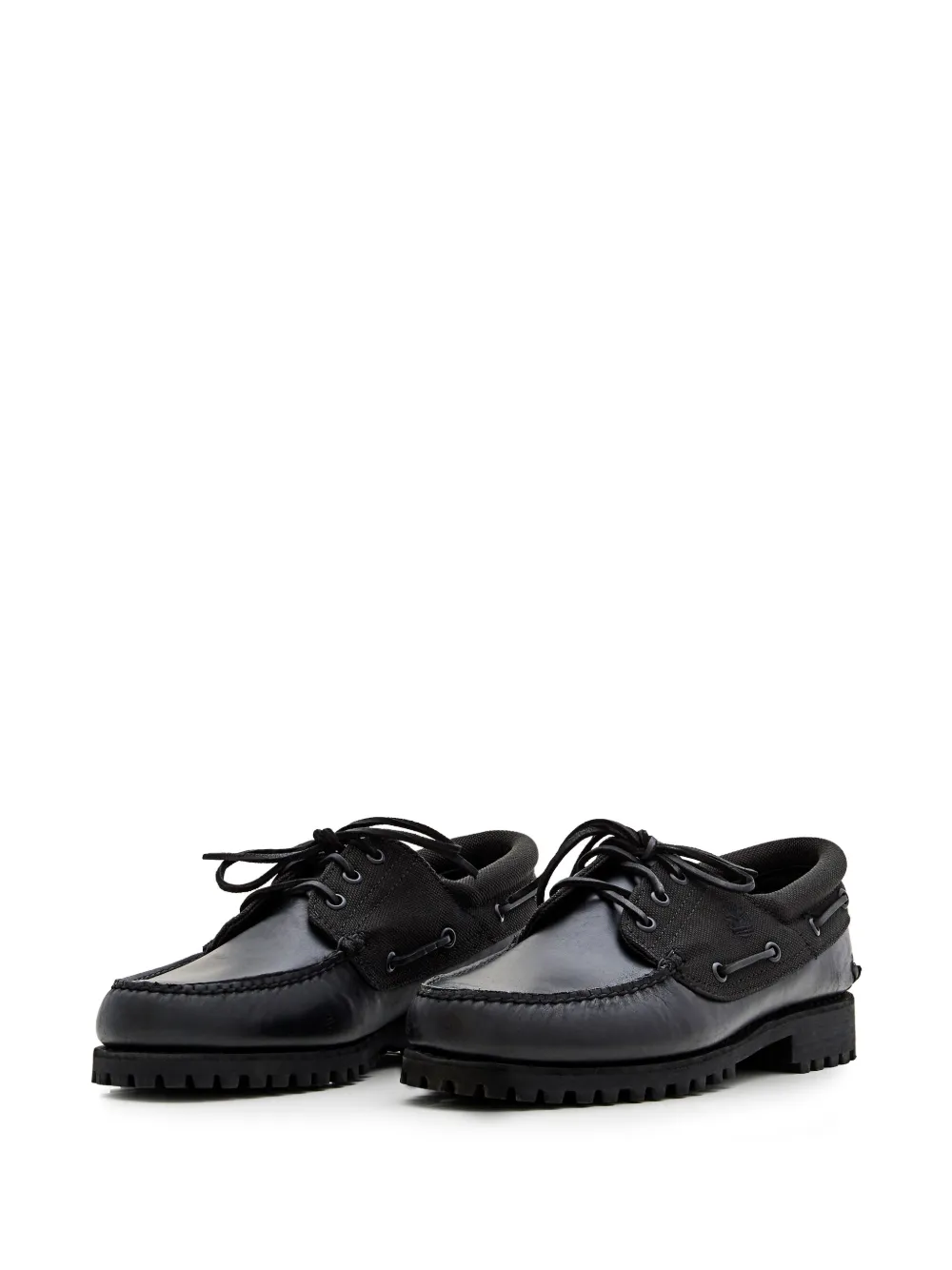 Timberland leather boat shoes Black