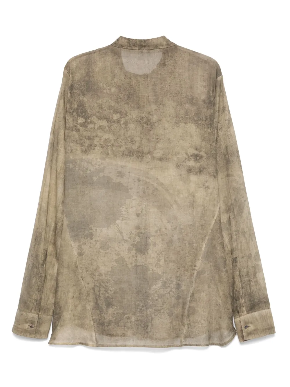 Masnada abstract-print shirt - Beige