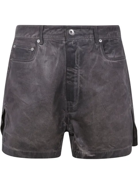 Rick Owens DRKSHDW shorts con acabado cepillado
