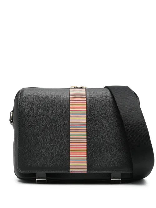 Sacoche en cuir à bords rayés signature - Paul Smith - Modalova