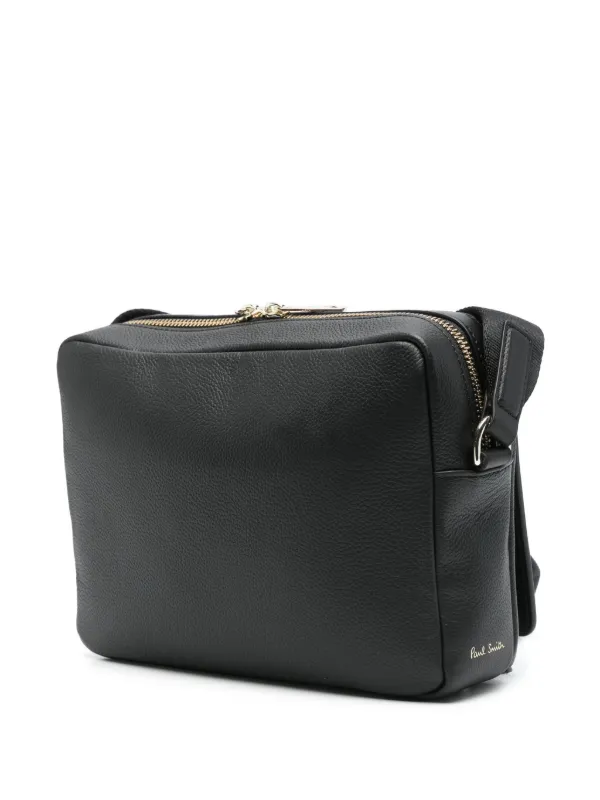 Paul Smith Signature stripe-trim Leather Messenger Bag Black FARFETCH PH
