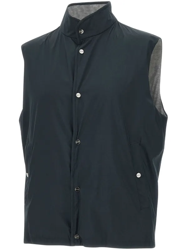 Herno Reversible Gilet in Blue
