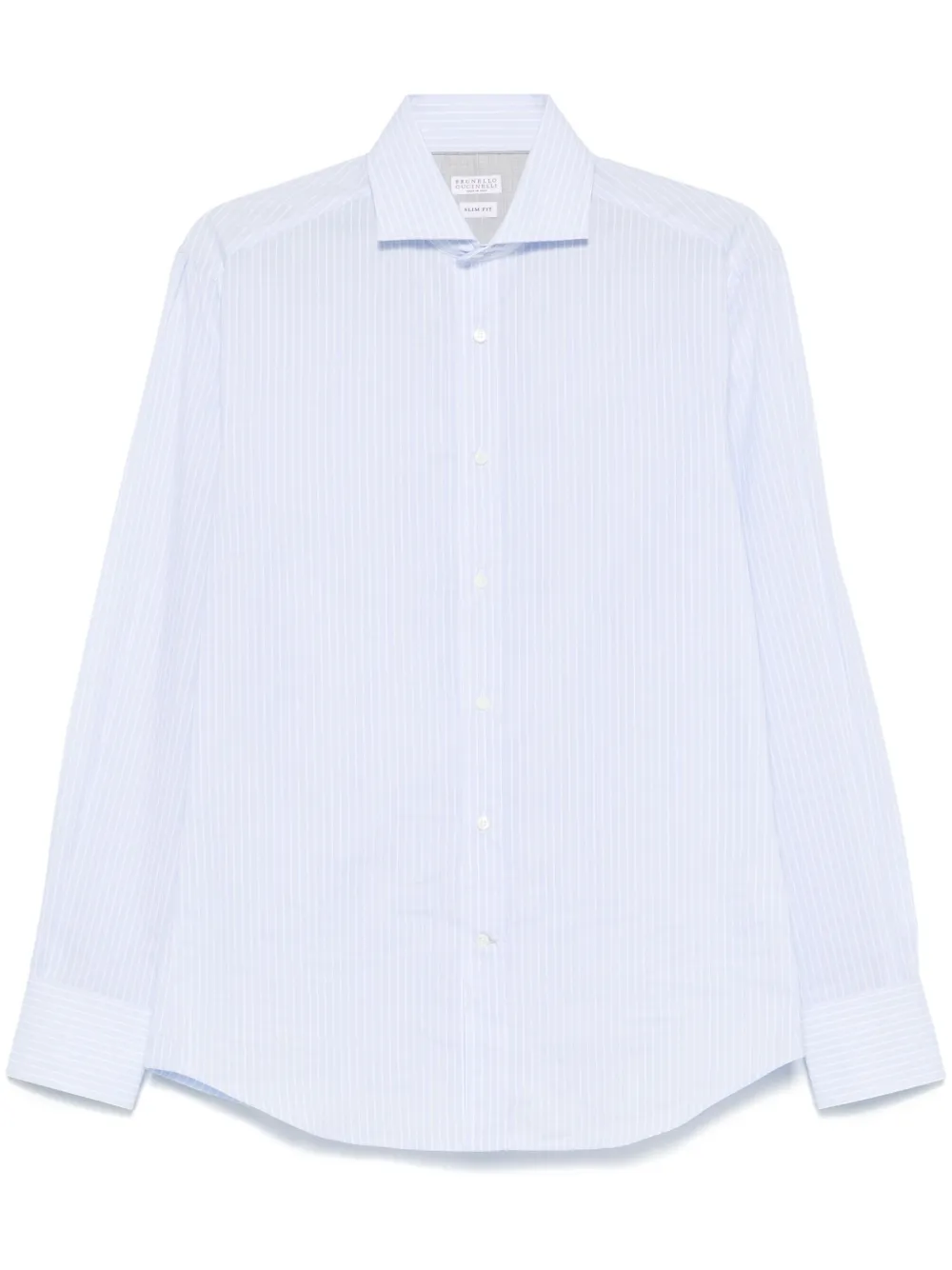 Brunello Cucinelli camisa con rayas estampadas | azul | Image 1
