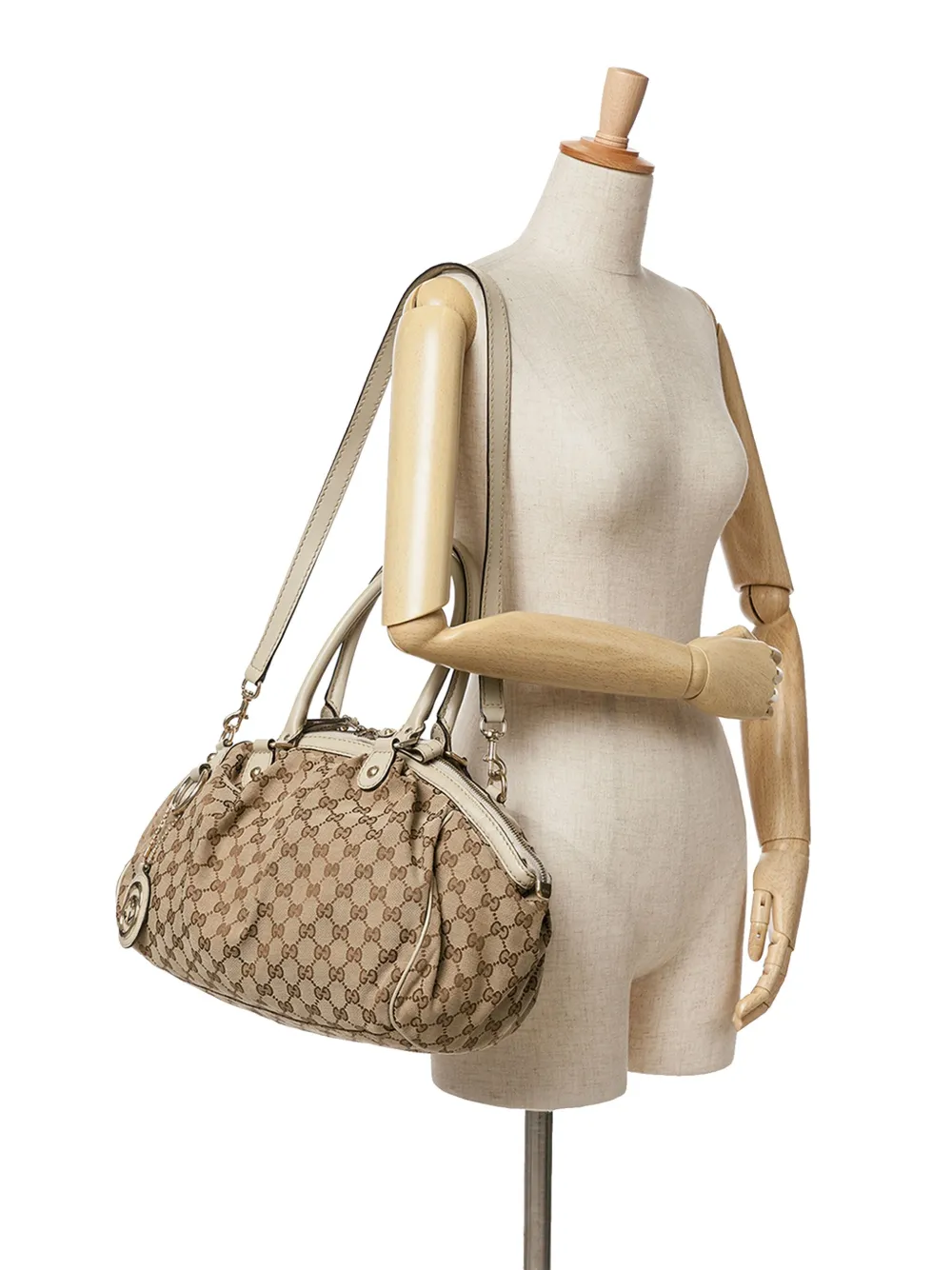 Gucci Pre-Owned 2000-2015 GG canvas Sukey boekentas - Bruin