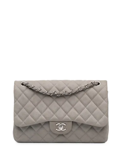 CHANEL Pre-Owned 2012 Jumbo Classic Caviar Double Flap shoulder bag