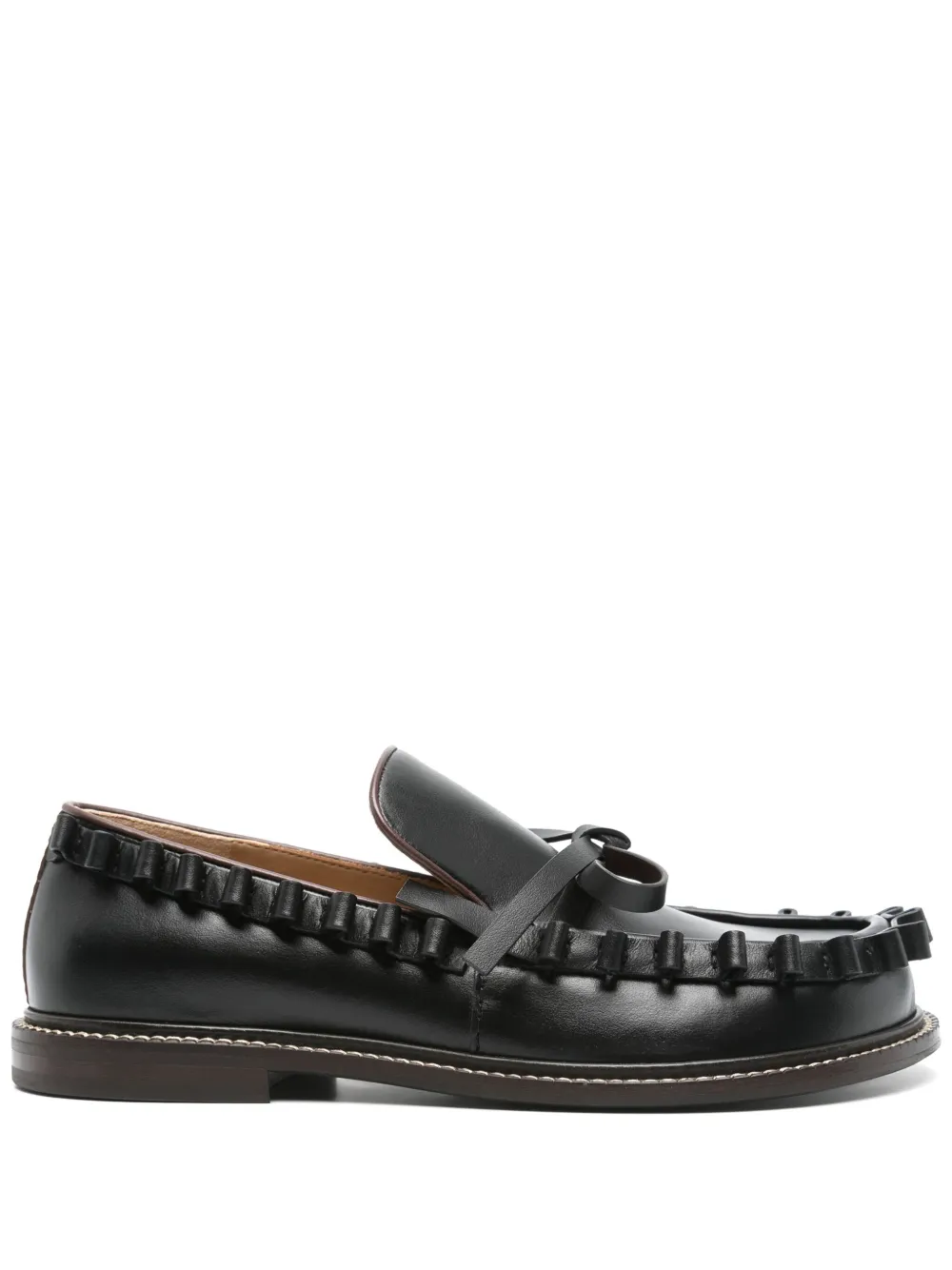 JW Anderson leather loafers Black