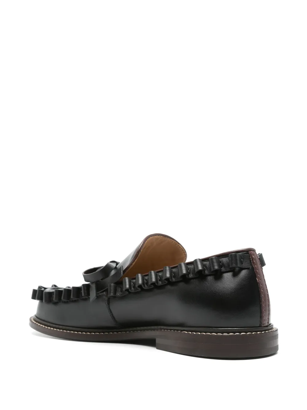 JW Anderson leather loafers Black