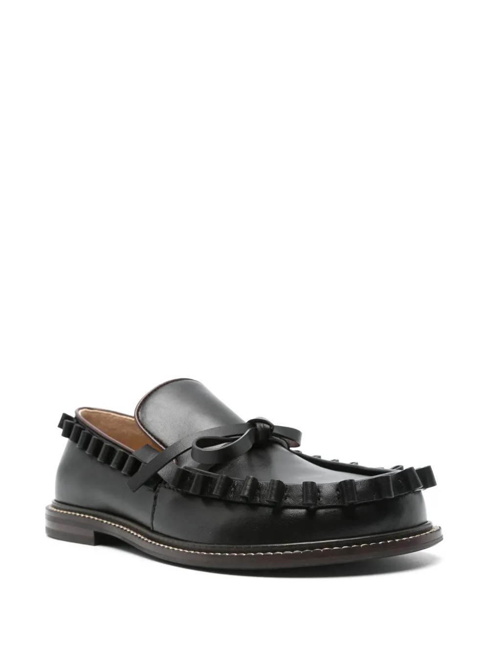 JW Anderson Leren loafers - Zwart