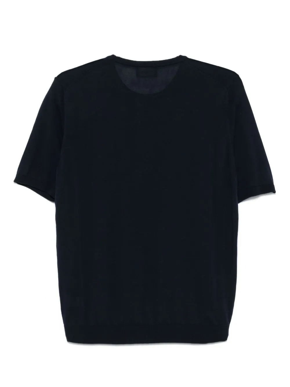 Roberto Collina Fijngebreid T-shirt - Blauw