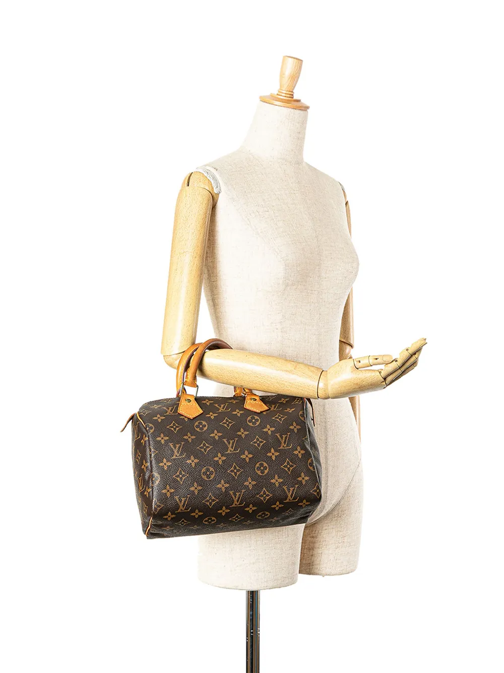 Louis Vuitton Pre-Owned 2004 Speedy 25 Boston tas met monogram - Bruin