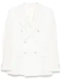 Caruso linen blazer - White