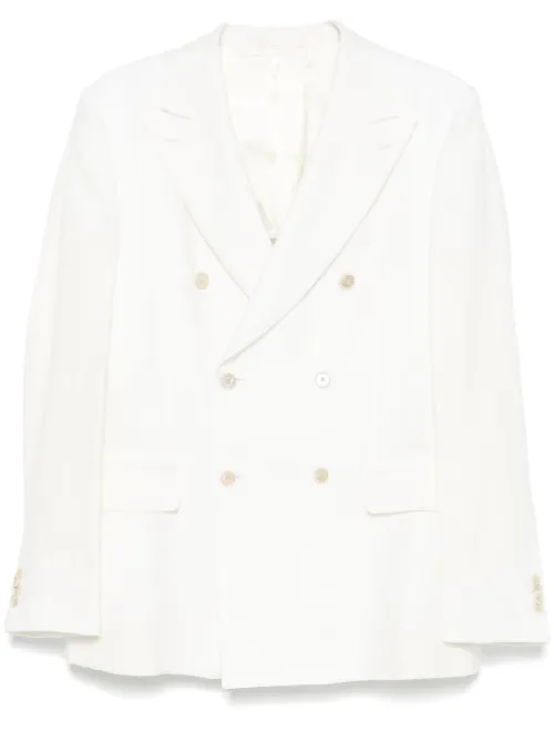 Caruso blazer en lin - Blanc - Caruso - Modalova