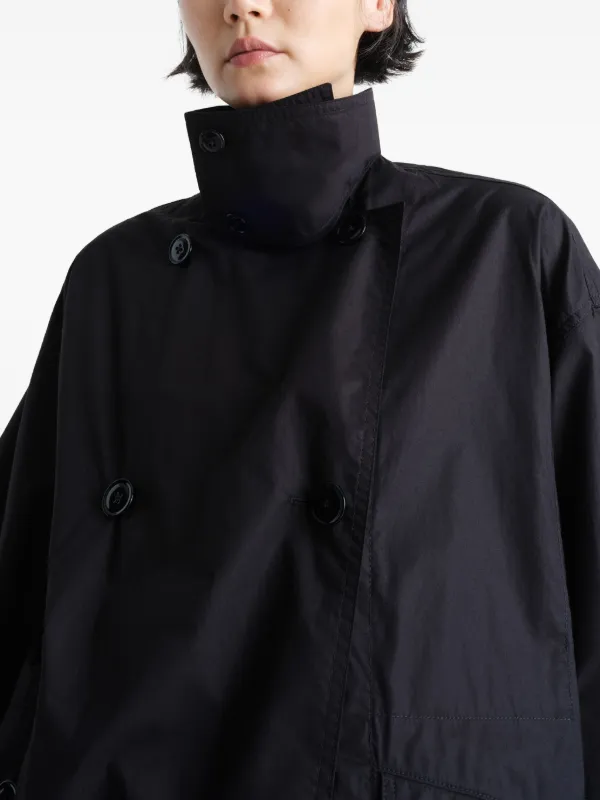 LEMAIRE Cotton double-breasted Jacket | Black | FARFETCH LEMAIRE Cotton double-breasted Jacket | Black | FARFETCH