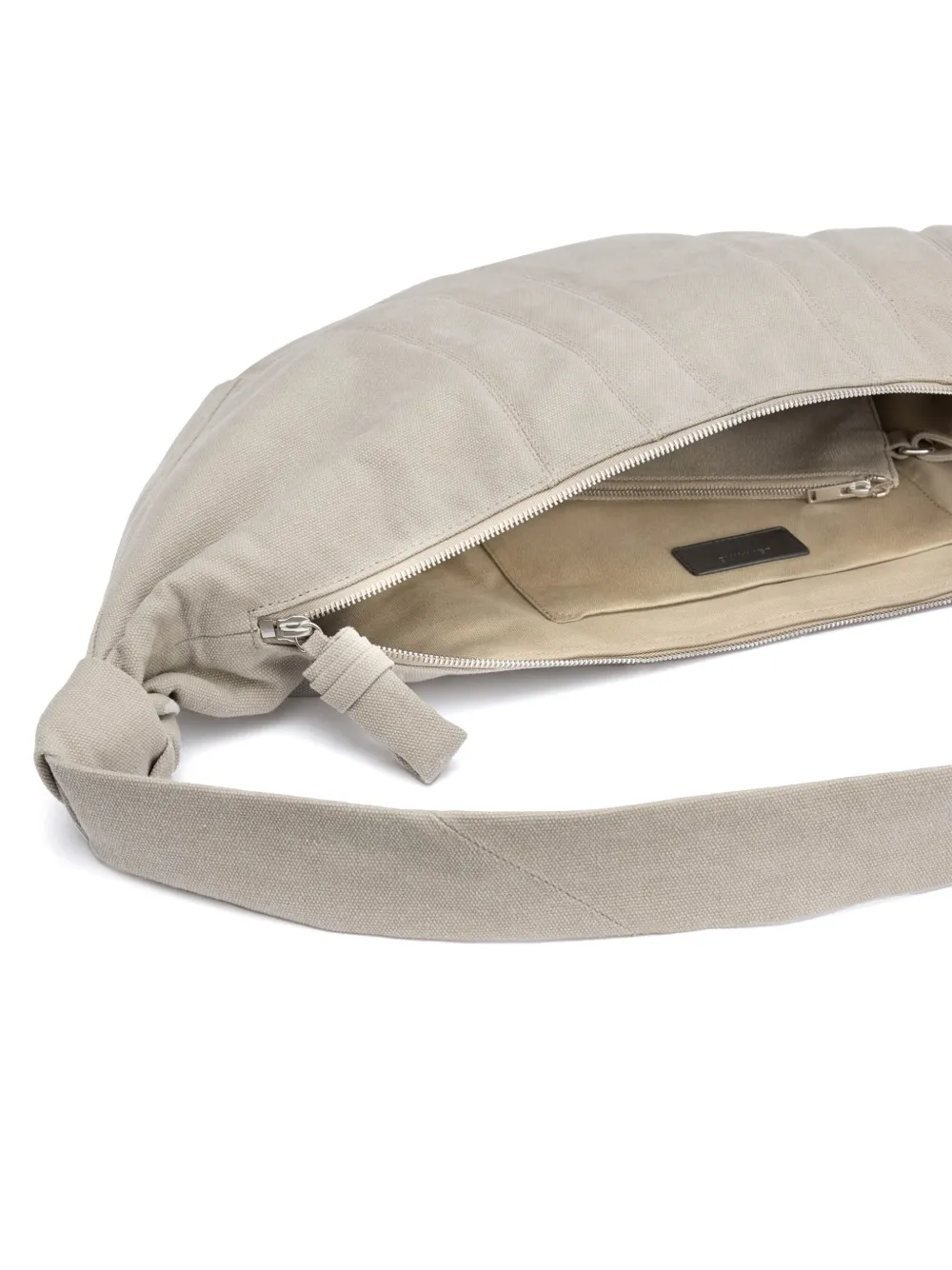 LEMAIRE XL Croissant schoudertas Beige