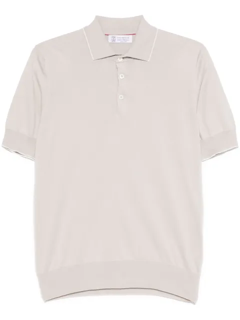 Brunello Cucinelli fine-knit polo shirt