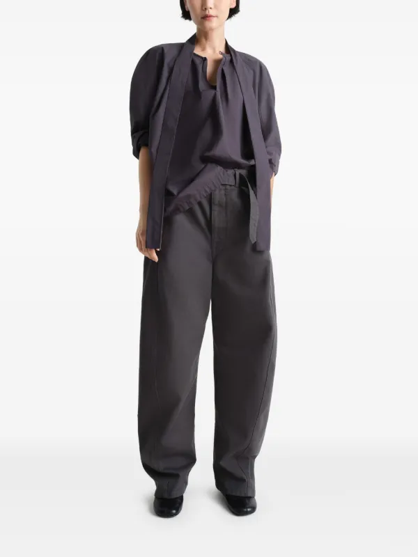 LEMAIRE TO1362LK1038GR678 関税送料込 LEMAIRE Ascot Blouse | Grey | FARFETCH