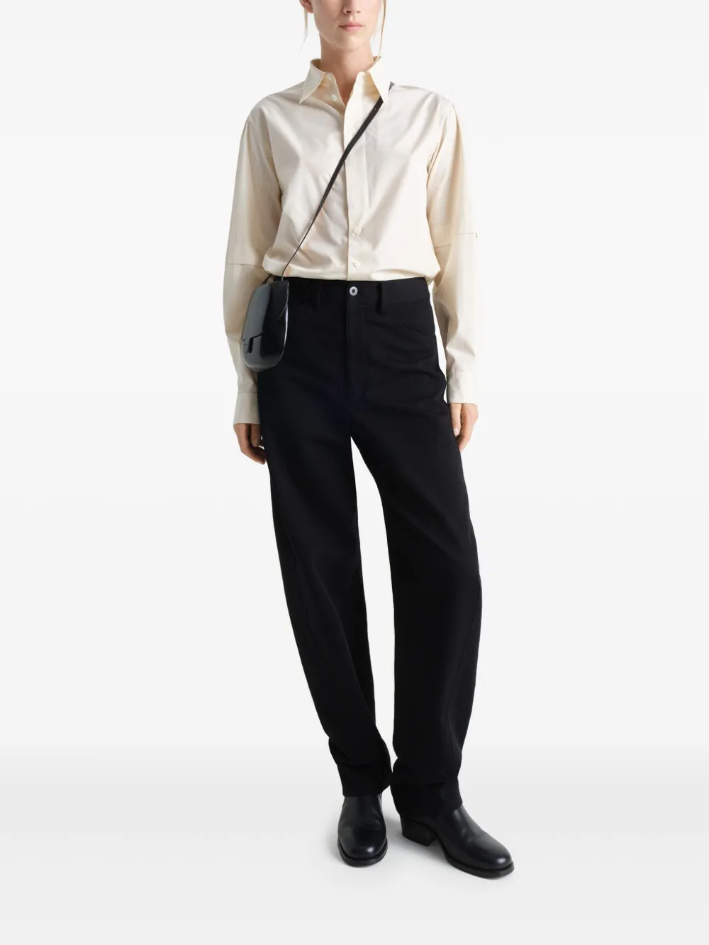 LEMAIRE Shirt With Slits blouse - Beige