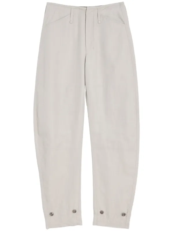 Lemaire Fluid Tapered Trousers in Neutrals