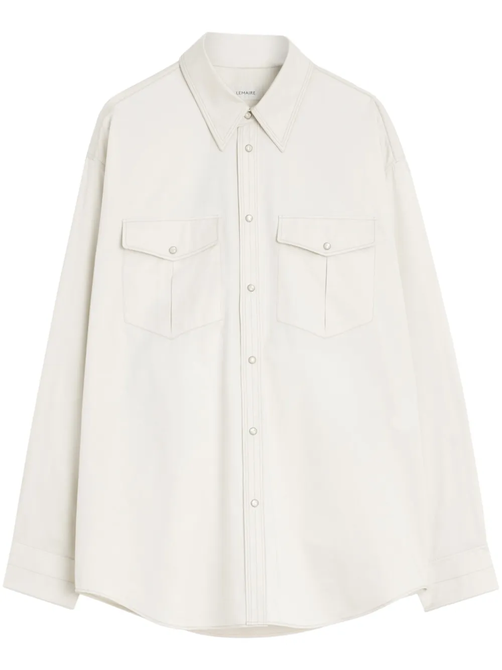 LEMAIRE camisa estilo western | neutro | Image 1