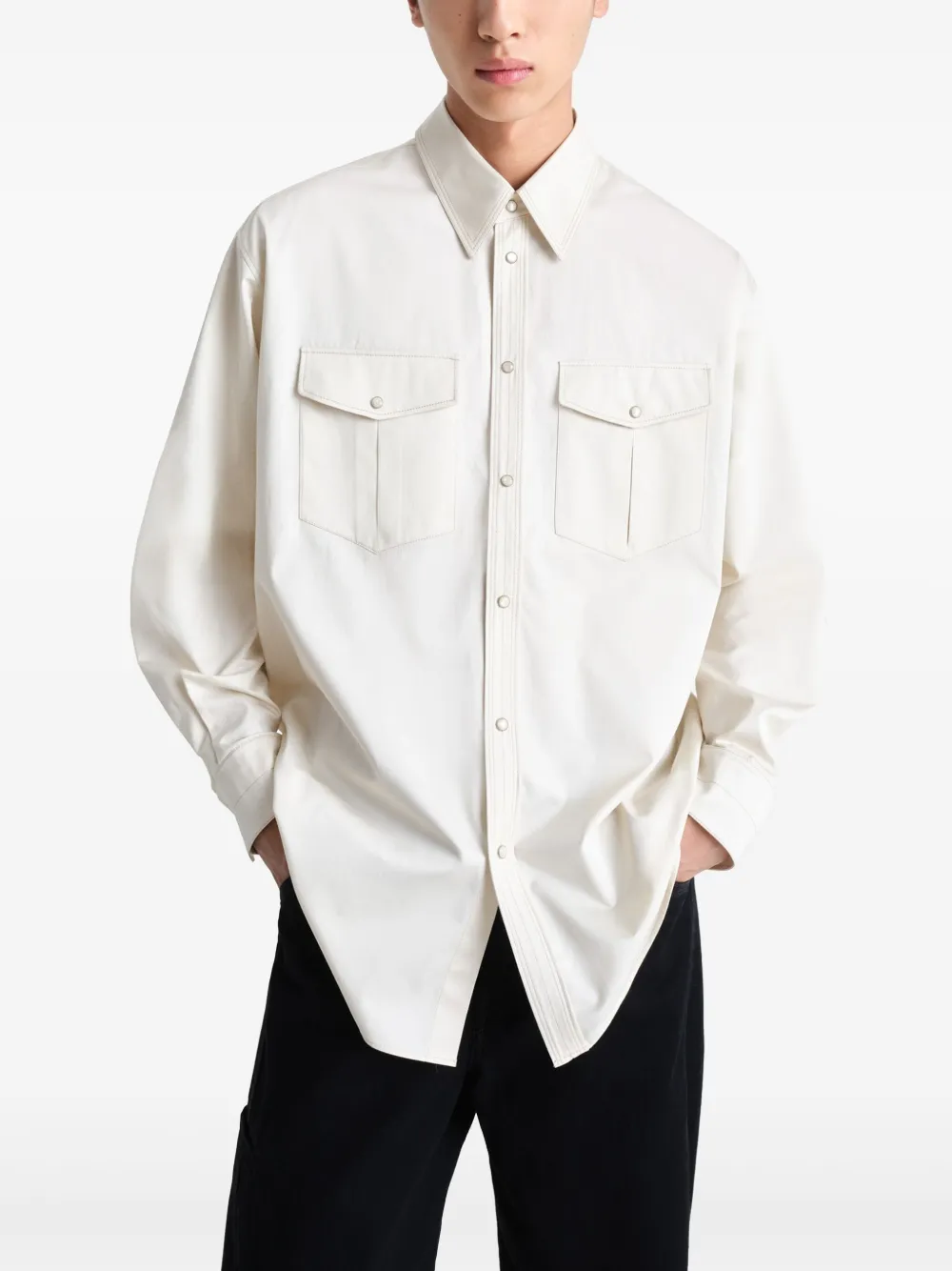 LEMAIRE Cowboy overhemd Beige