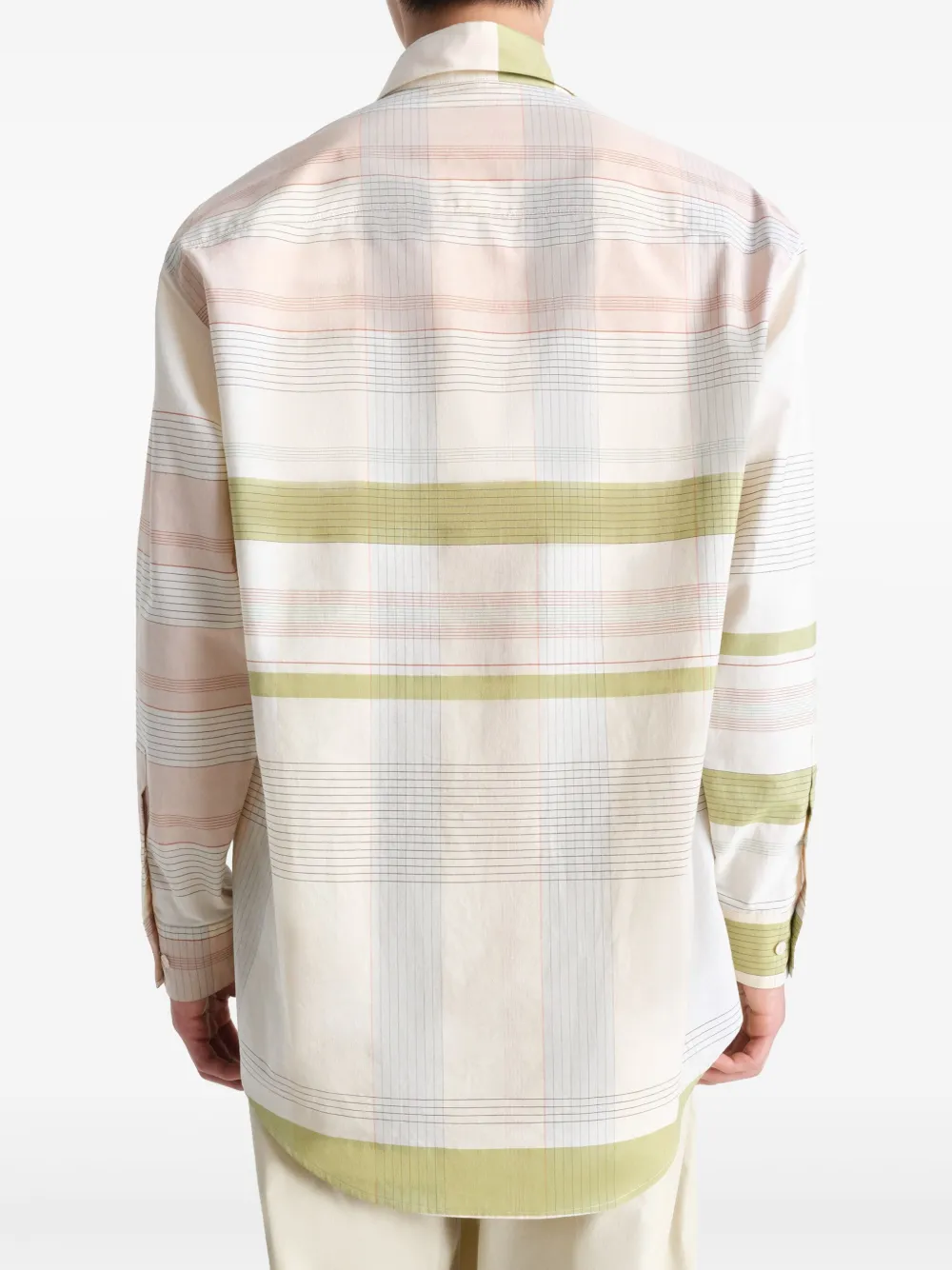 LEMAIRE Geruit overhemd Beige