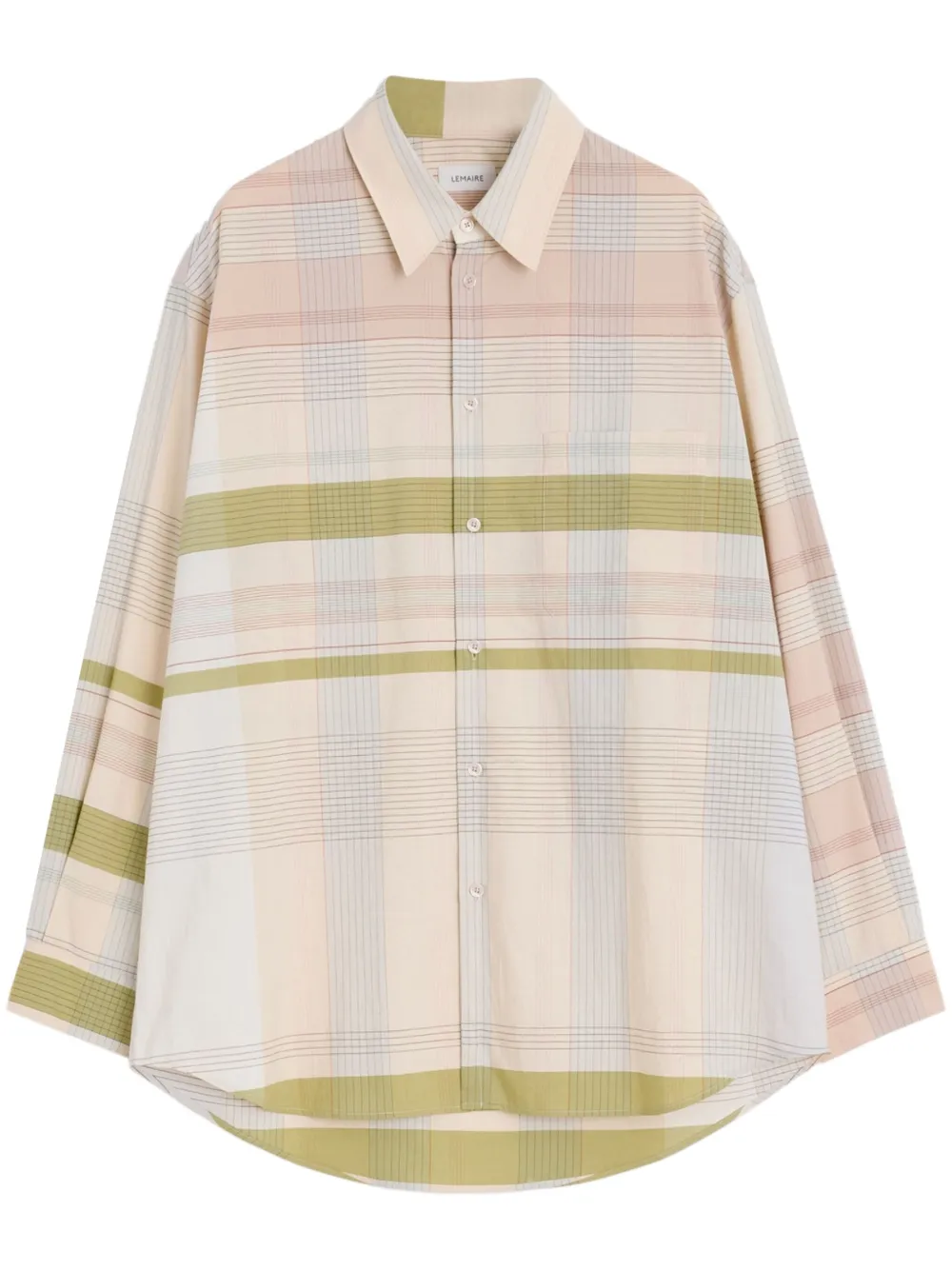 LEMAIRE camisa con cuadros estampados | neutro | Image 1