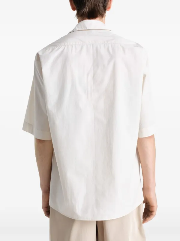 LEMAIRE ホワイト 半袖シャツ LEMAIRE Convertible Shirt | Neutrals | FARFETCH