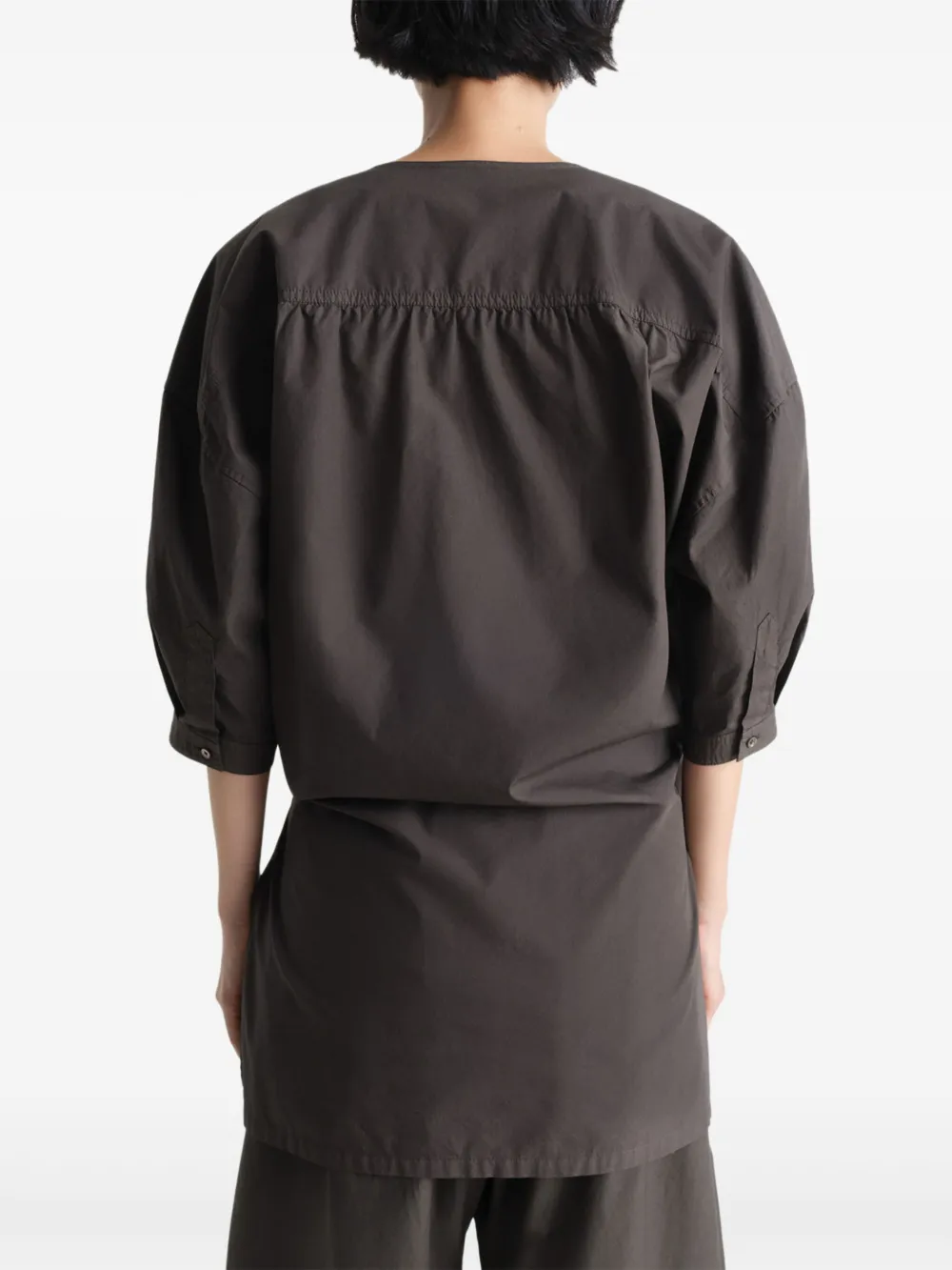 LEMAIRE Gedraaide blouse Bruin