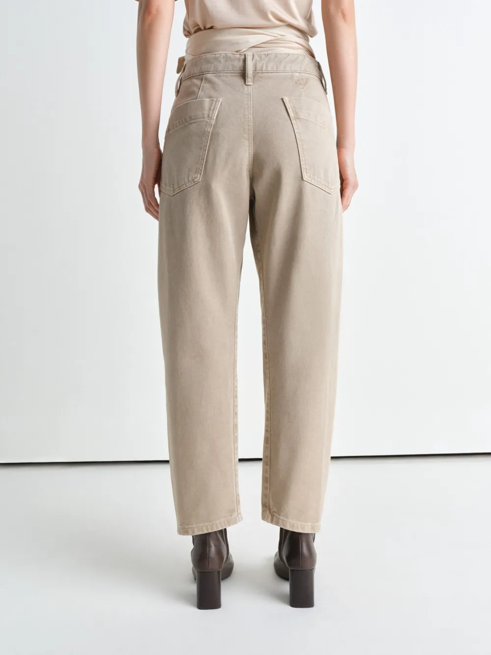 LEMAIRE Twisted broek Beige