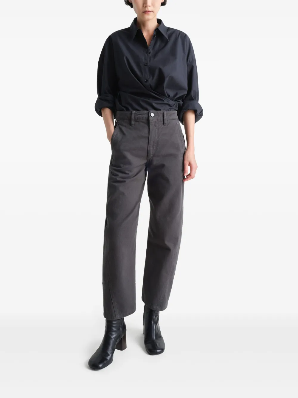 LEMAIRE Twisted broek - Grijs