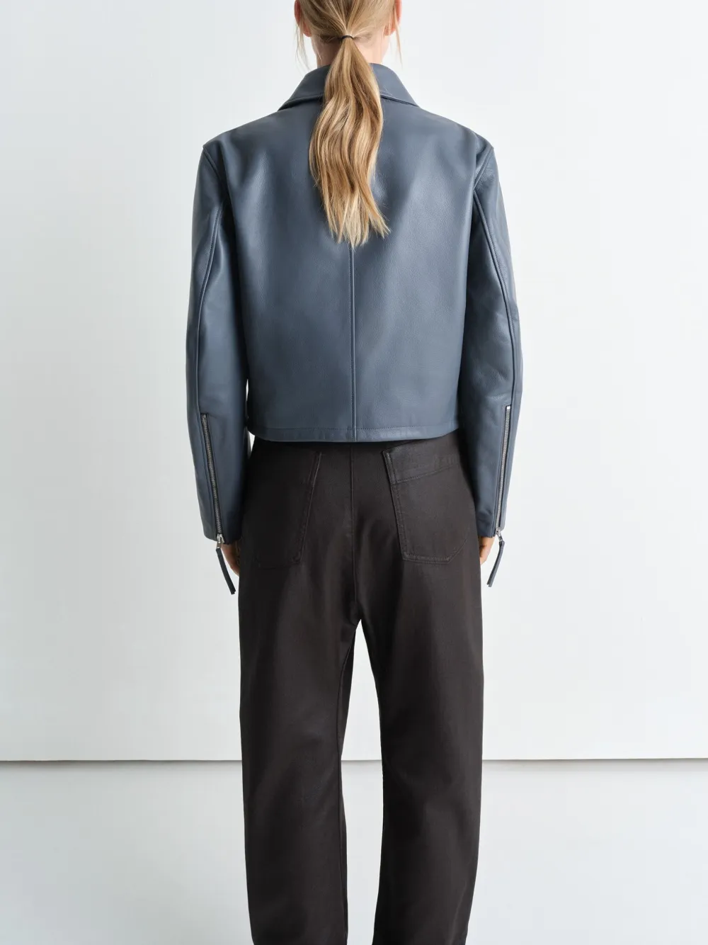 LEMAIRE Cropped jack Blauw