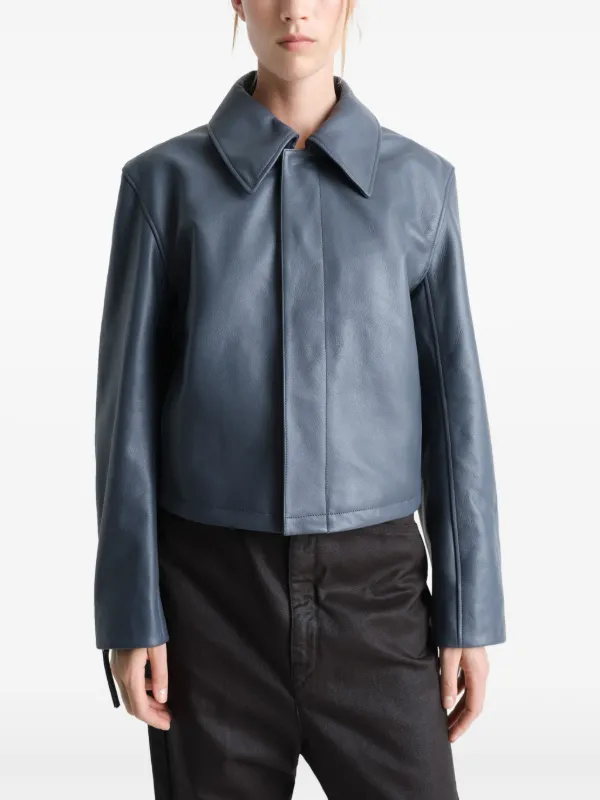 LEMAIRE Cropped Jacket | Blue | FARFETCH