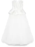 Ana Radu layered gown - White