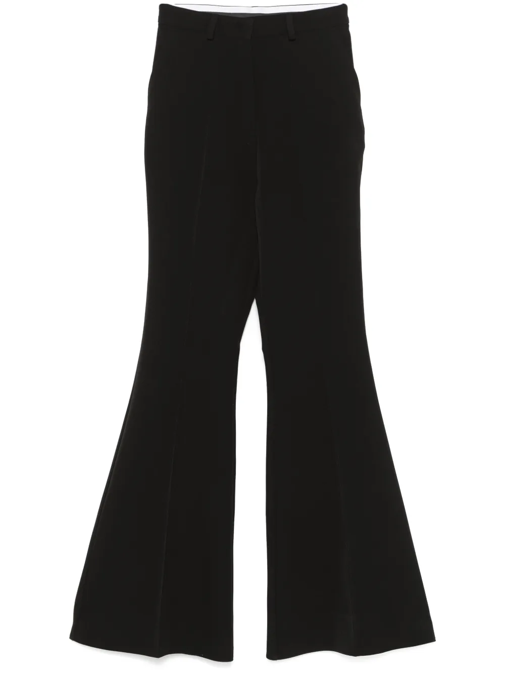 flared tailored trousers