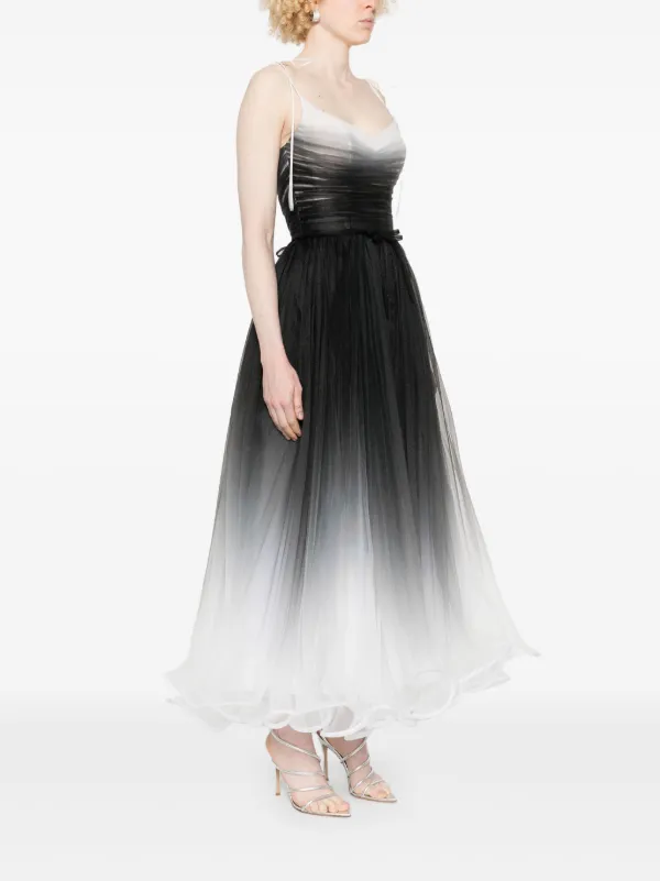 chinese dress ladies A Line Off the Shoulder Ombre Prom Dresses with Belt, Purple Gradient –  cherishgirls